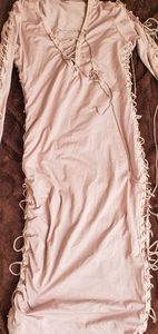 Lace up bodycon dress